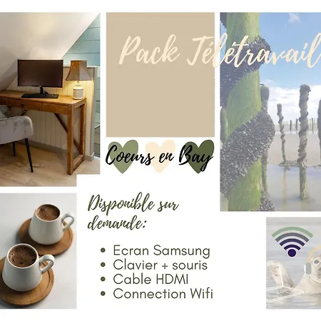 Coeurs En Bay - Maison Romantique Avec Parking Et Terrasse Дом отдыха Сен-Валери-сюр-Сомм